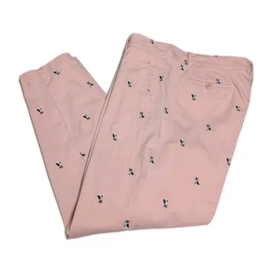 Pantaloni Talbots Donna 14P The Weekend Chino Francese Bulldog Rosa Petite 14 - Foto 1 di 14