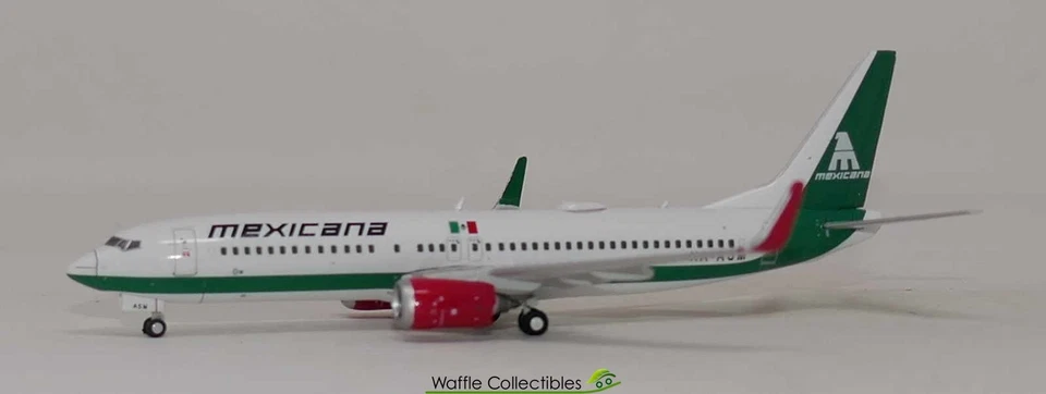 1:400 Gemini Jets Mexicana B 737-800 XA-ASM 88503 GJMXA2266 Airplane Model - Image 1 of 1