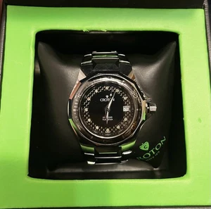 Croton Diamond Tungsten Wrist Watch CN 307019 with Matching Tungsten Band - Picture 1 of 1