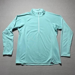 Patagonia Capilene Base Layer Midweight Shirt Damen Gr. XL 1/4 Zip Neck Teal - Bild 1 von 6
