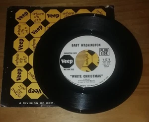 *RARE IMPORT* Baby Washington White Christmas 7" Promo Single US 1967 Veep Exc - Picture 1 of 2