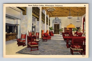 Wilmington DE-Delaware, Hotel Dupont, Werbung, antike Vintage Postkarte - Bild 1 von 2