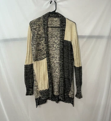 Cárdigan tejido Ecote para mujer único multicolor bloque frente abierto talla pequeña Foto 1 de 4