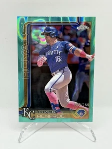 Hunter Renfroe 2025 Topps Chrome Aqua Lava Refractor #d 2/199! Royals - Picture 1 of 2