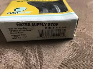 71112PR-NL Stop ad angolo di rotazione multiplo 1/2" FIP x 3/8" OD senza piombo - Foto 1 di 8