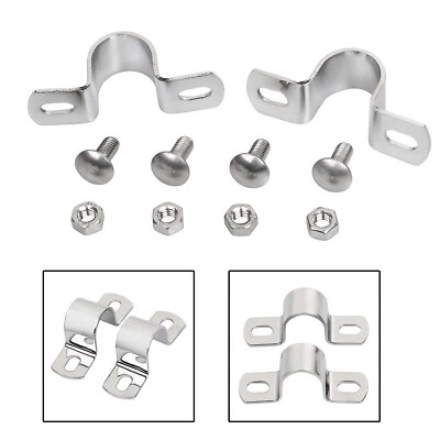Motorcycle Rear Fender Mount U-Clamp Kit For Harley Hydra Glide FL UL V Twin 74 - Image 1 of 4