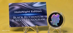 2025 HOLO BARBER Half Dollar Ruthenium Silver Coin - Picture 1 of 7