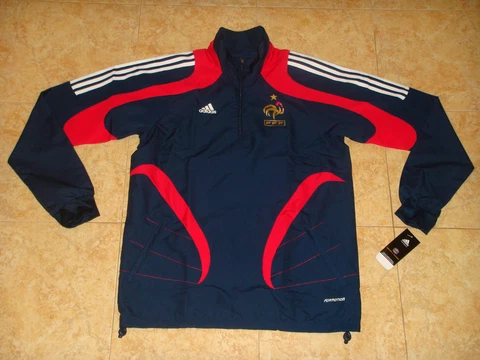 France World Champions Soccer Windbreaker FFF Adidas Coat Football Wind Jacket Cover