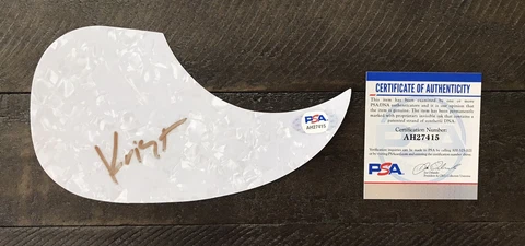 Krist Novoselic Signed Acoustic Pickguard Nirvana Superstar PSA Cover