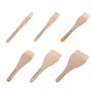 Goat Hair Paint Brush Flat Hake Brushes Professional Artist DIY Handmade Creat - Picture 1 of 14