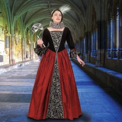 Vestido medieval Commedia Dell'arte Foto 1 de 3