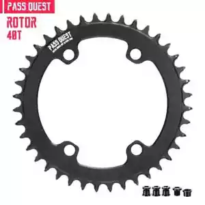 110BCD Road Bike Narrow Wide Chainring 40T-60T Round Chainwheel 4 Bolts - Picture 1 of 36