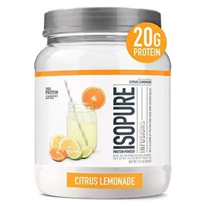 Isopure Protein Powder, Clear Whey Isolate Protein, Post Workout Recovery Dri... - Picture 1 of 8