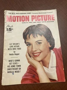 Motion PICTURE MAGAZINE 1957 Liz Taylor Elvis Matilde Wood Richard Egan - Picture 1 of 11