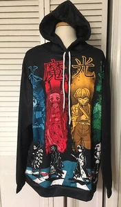 Sudadera con Capucha Demon Slayer Anime Negra Con Capucha Para Hombre Talla XL - Imagen 1 de 3