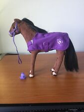 My Life Horse Pony With Black Maine Purple Bridle,  Blanket, & Brush