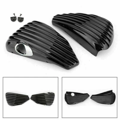 1 Pair Battery Side Cover Fits Sportster 2004-13 XL883 XL1200 1200 883 48 72 UE- Foto 1 de 4