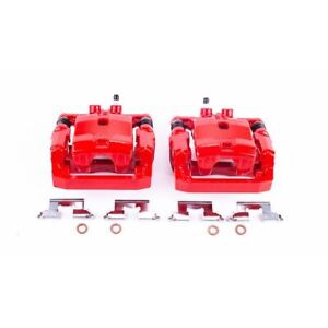 PowerStop for 07-15 Mazda CX-9 Rear Red Calipers w/Brackets - Pair