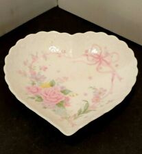 VINTAGE MIKASA HEART DISH ALL MY LOVE 6 1/4" WIDE  EXCELLENT 