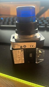 Allen Bradley 800T-QAH2B BLU Illuminato Momentanea Pulsante 12-130 AC/Dc Serie T - Imagen 1 de 4