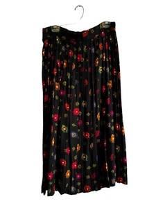 Vintage 90’s Y2K Chaus PleatedSkirt Size 10 Aztec Print Black Colorful - Picture 1 of 7