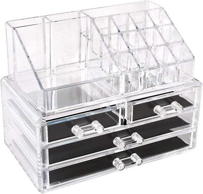 BOX PORTATRUCCO ORGANIZER PORTAGIOIE COSMETICI TRUCCO 4 CASSETTI - Immagine 1 di 4