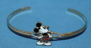 NICE VINTAGE DISNEY MICKEY MOUSE HANDS ON HIPS CHILD'S BRACELET - Picture 1 of 1