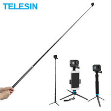 Telesin Extendable Selfie Stick Tripod For GoPro Hero 10 9 8 7 6 Max Osmo Action
