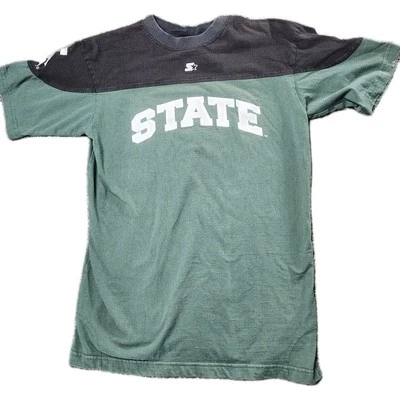 Vintage Michigan State Spartans T Shirt Starter Brand Sz 18/20 - Image 1 of 4