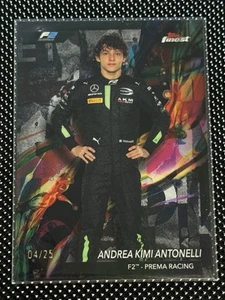 2024 Topps Finest Formula 1 F1 Kimi Antonelli Black Common 04/25 #22 Portrait - Picture 1 of 2