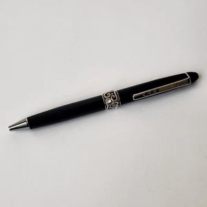 Bolígrafo Brighton negro tono plata con estrás corazón encanto tinta negra - Imagen 1 de 9