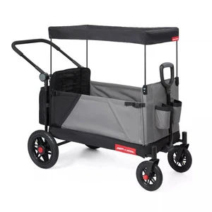 RADIO FLYER FOLDING ALL TERRAIN VENTURE KID CARGO STROLLER WAGONSTEEL - GRAY - Picture 1 of 4