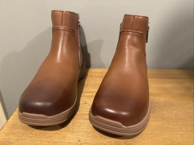 Botas informales Propet Delphi punta redonda con cremallera marrón para mujer 7,5 M (B) Foto 1 de 4