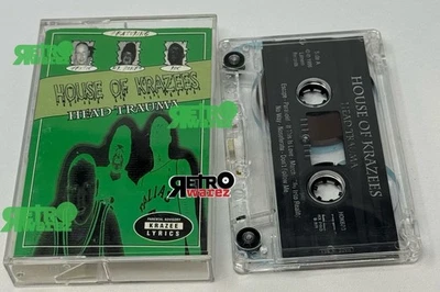 House Of Krazees Head Trauma 1st Press Cassette Tape 1996 HOK Twiztid R.O.C. icp - Image 1 of 3