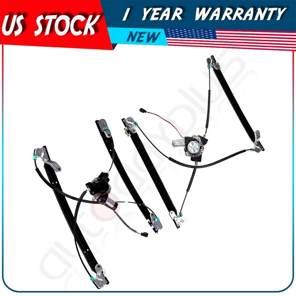 Se adapta a Dodge Caravan 2001 delantero izquierdo derecho con motor nuevo regulador de ventana eléctrica Foto 1 de 4