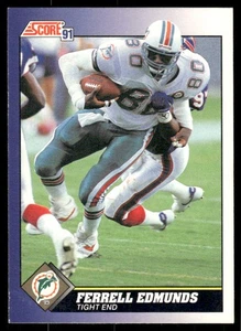 1991 Score #82 Ferrell Edmunds Miami Dolphins Football Card - Picture 1 of 2
