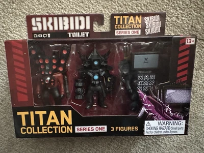 Skibidi Toilet Titan 系列 1 (3 人物)- 全新带盒 - 密封 — 第 1/3 张图片