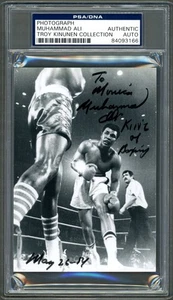Muhammad Ali SIGNED Boxing Photo w/ King of Boxing Inscription PSA Authentic - Picture 1 of 2