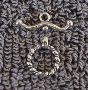 Sterling Silver TOGGLE Clasp Genuine Silver - Picture 1 of 4