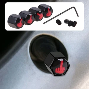 4× Car Wheel Air Pressure Tire Valve Stems Cap Dust Cover Anti-theft Accessories - Foto 1 di 12