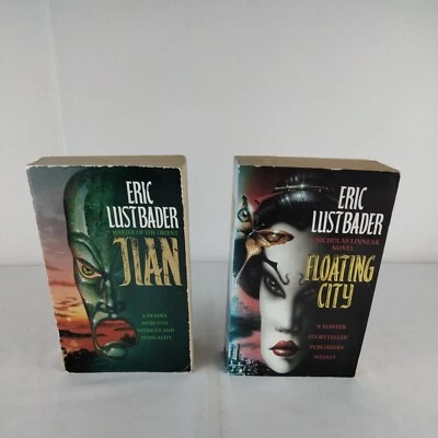 Eric Van Lustbader ×2 Small Vintage Paperback Books. Floating City & Jian - Image 1 of 4