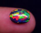 2.1 Ct Natural Ethiopian Opal Multi Fire Oval 11.2-8Mm Gemstone Cabochon