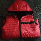 Boss Kidswear Red Puffer Hooded Gilet 16 years-M, 2 faces black and red