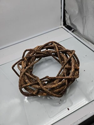 Rattankranz "Natur" geflochten, Ø 30 cm, Naturkranz für Wohnzimmer & Balkon o.ä. - Bild 1 von 4