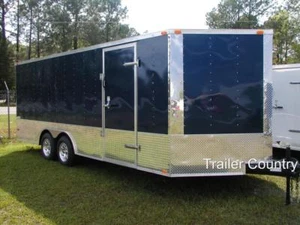 NEW 8.5 x 24 8.5X24 Enclosed Cargo Carhauler Race Trailer - NEW 2024 - Picture 1 of 1