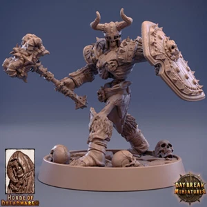 Bone Major of the Great Division, Wargames DnD Fantasy Undead Skeleton Warrior - Picture 1 of 2