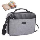 Bible Case for Women-Bible Covers for Men-Bible Bags and Totes-Large Gray-Black