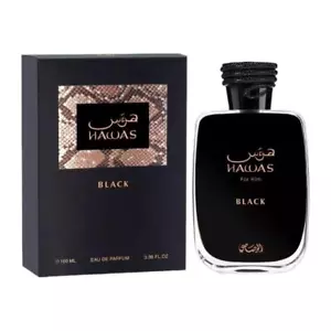 Rasasi Hawas Black for Him 100ml / 3.3 oz Eau De Parfum Spray Sealed NI. - Picture 1 of 11