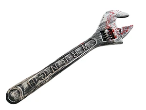 Falso Plástico Llave 45cm Decoración de Halloween Prop Arma Bloody Herramienta - Imagen 1 de 3