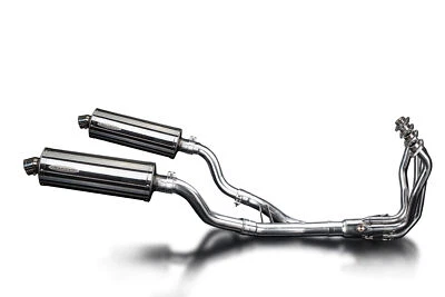 Silenciador ovalado de acero inoxidable Delkevic Full 4-2 escape Kawasaki Ninja 1000 14" 11-20 Foto 1 de 3